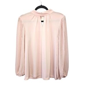 LNC Cable & Guage Pleated Baloon Sleeve Blouse